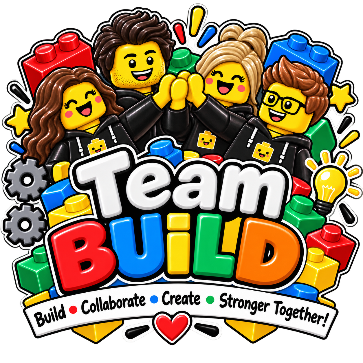 Team Build corporate event artwork
